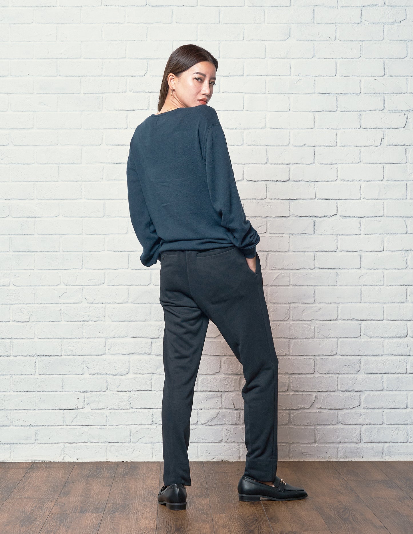 Crew neck Knit / Navy