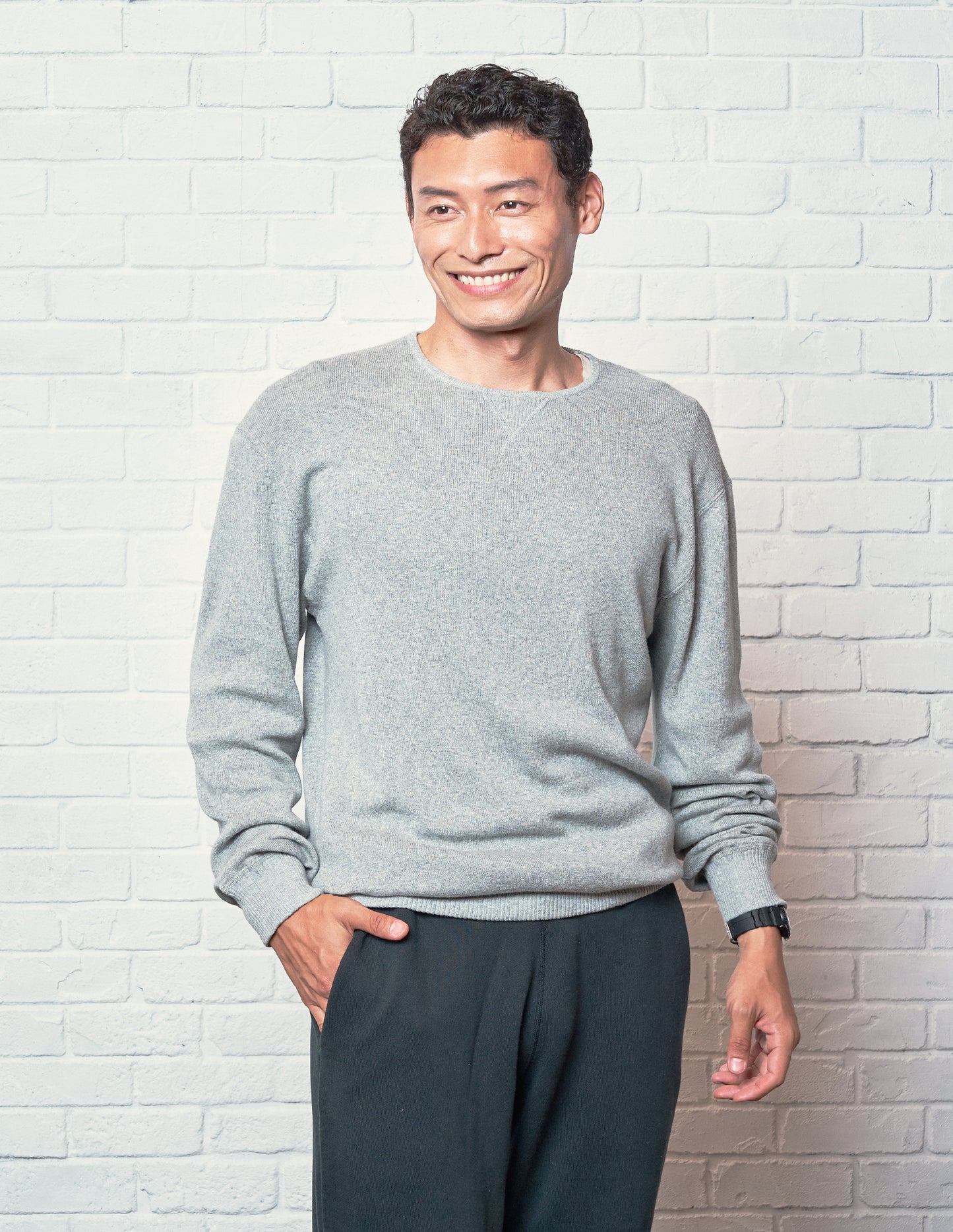 Crew neck Knit / Grey