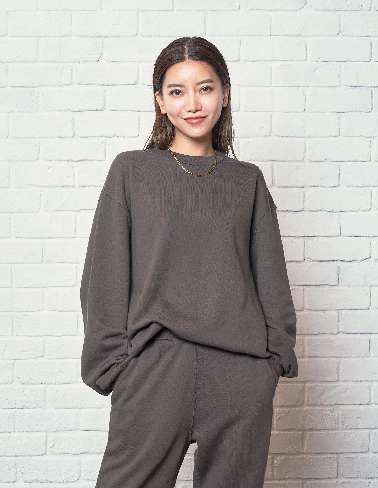 Crew neck Sweat / Grey