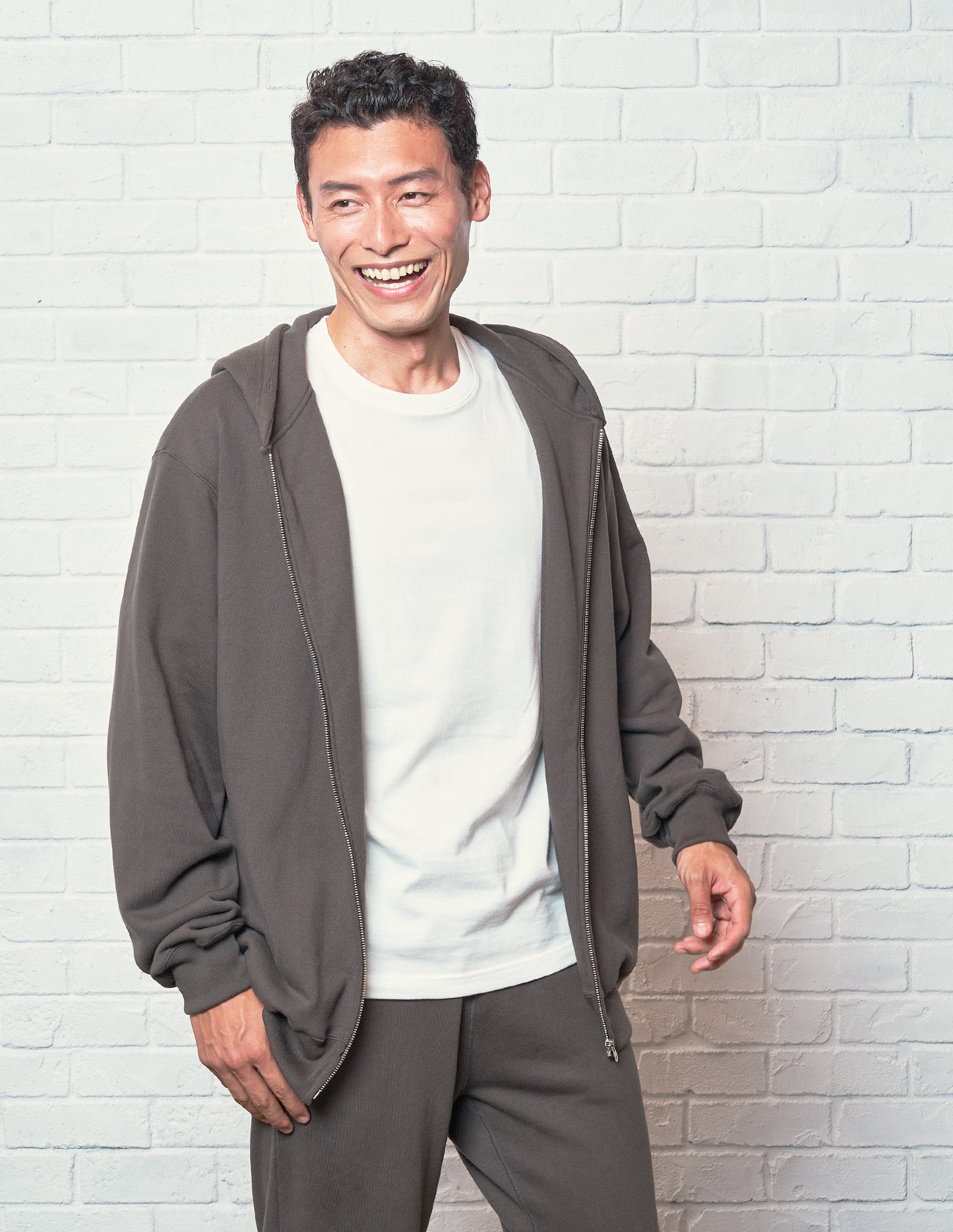 Zip up Parker / Grey