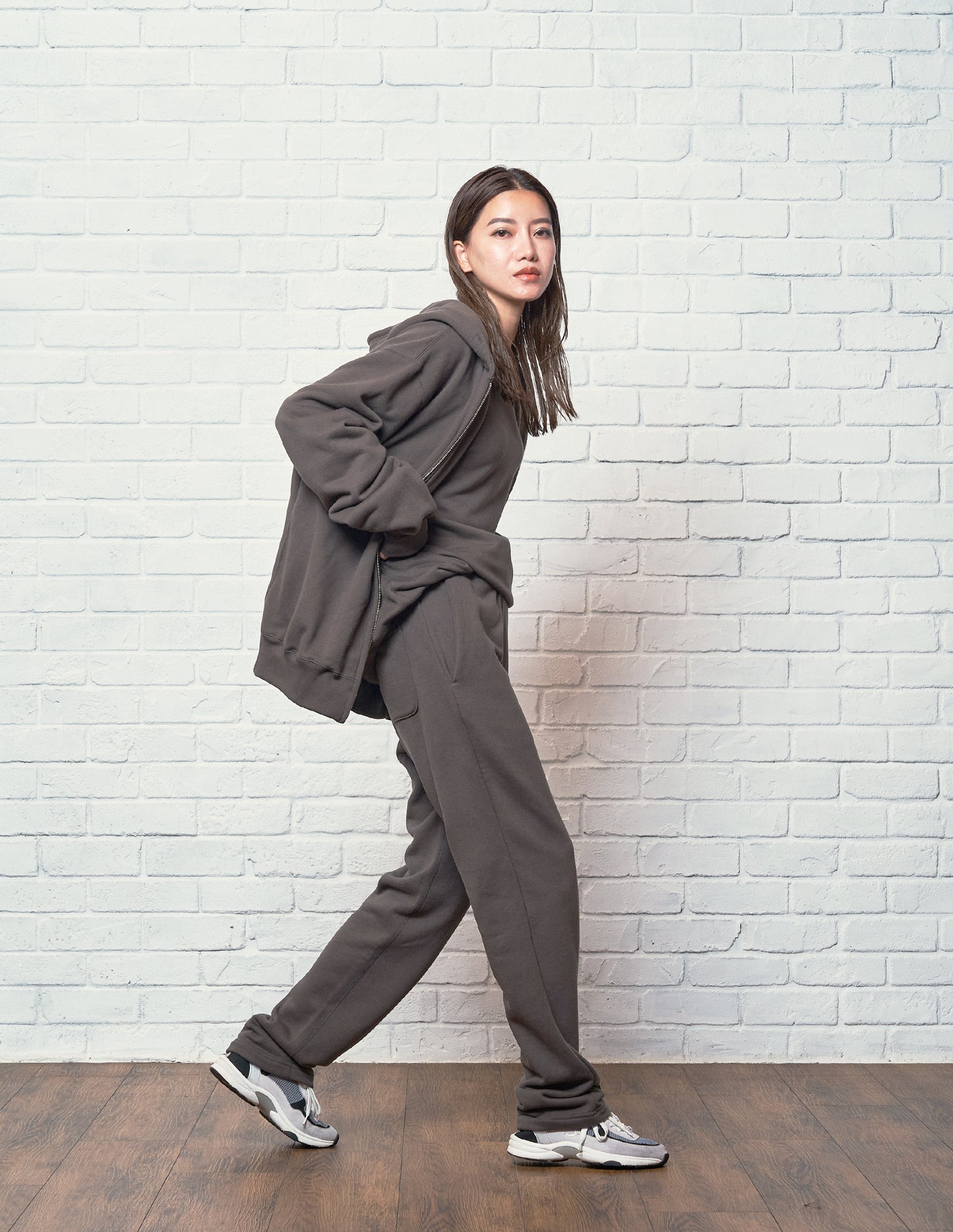 Zip up Parker / Grey