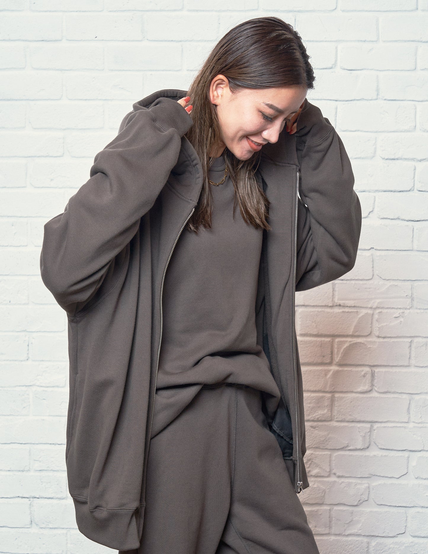 Zip up Parker / Grey