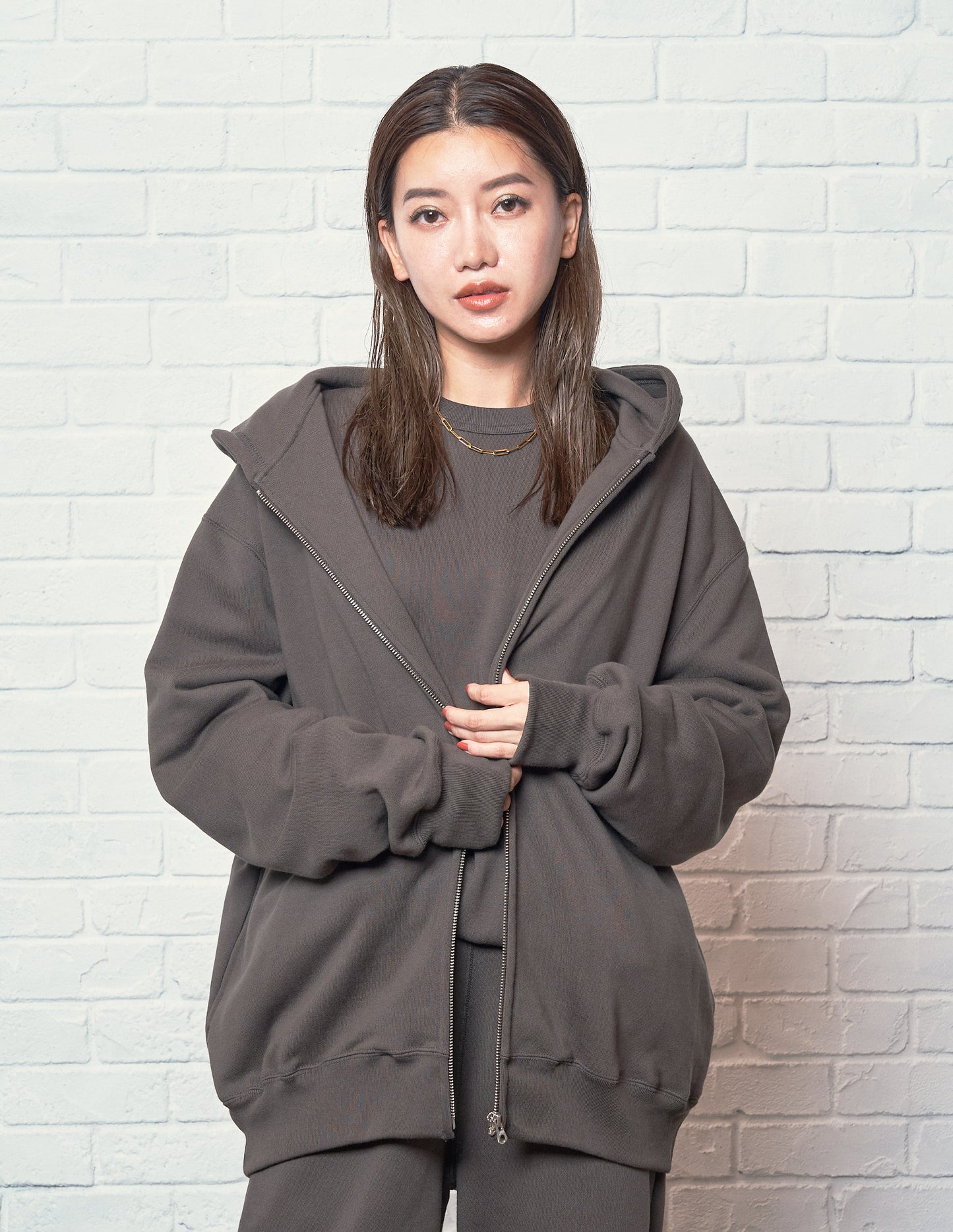 Zip up Parker / Grey