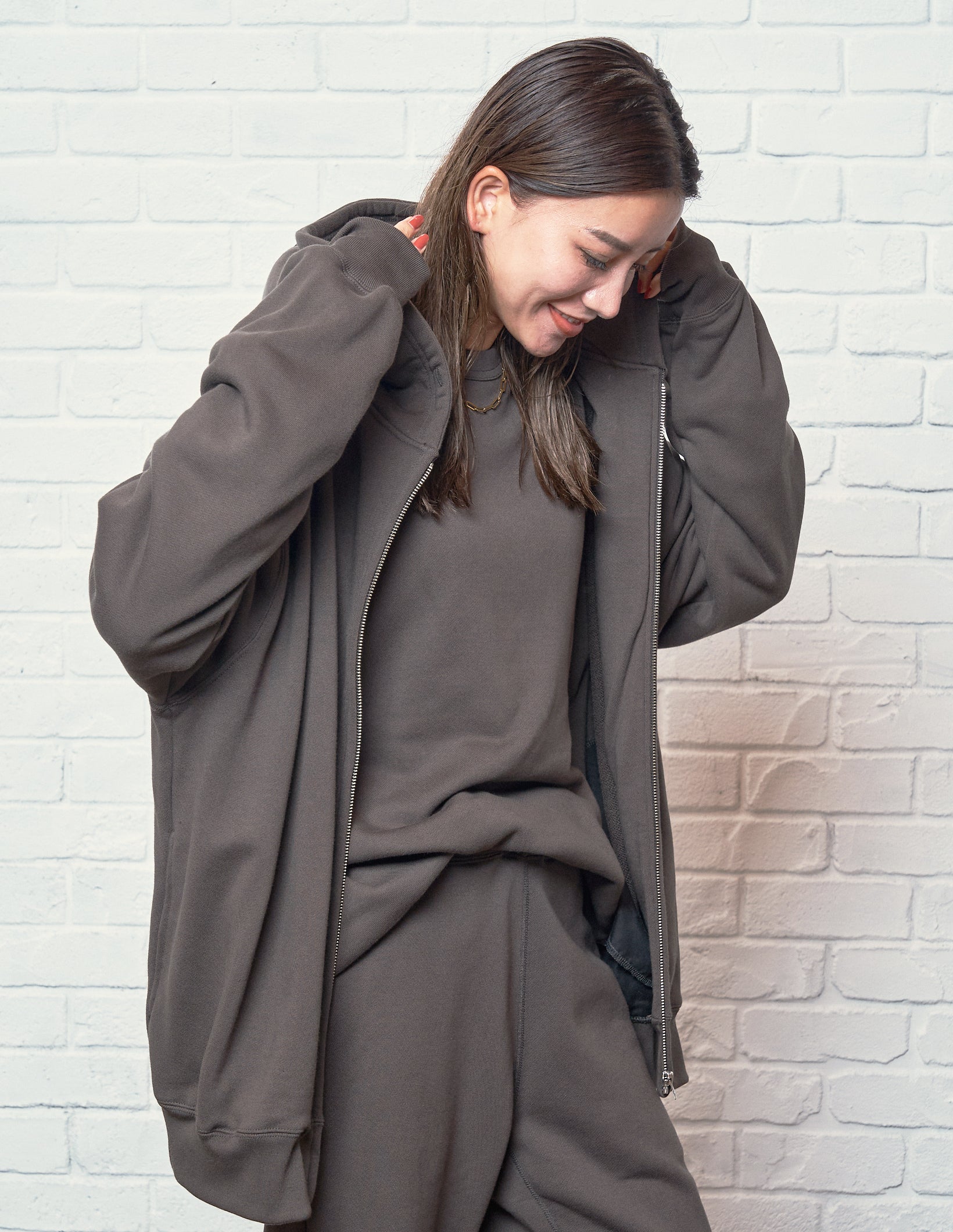 ENSP ジップパーカー はっ水・防風裏トリコット フルZIPパーカー 通販【ニッセン】